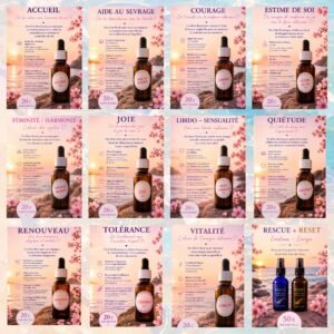11 elixirs + duo essentiel 11 Elixirs floraux thématiques pour le quotidien