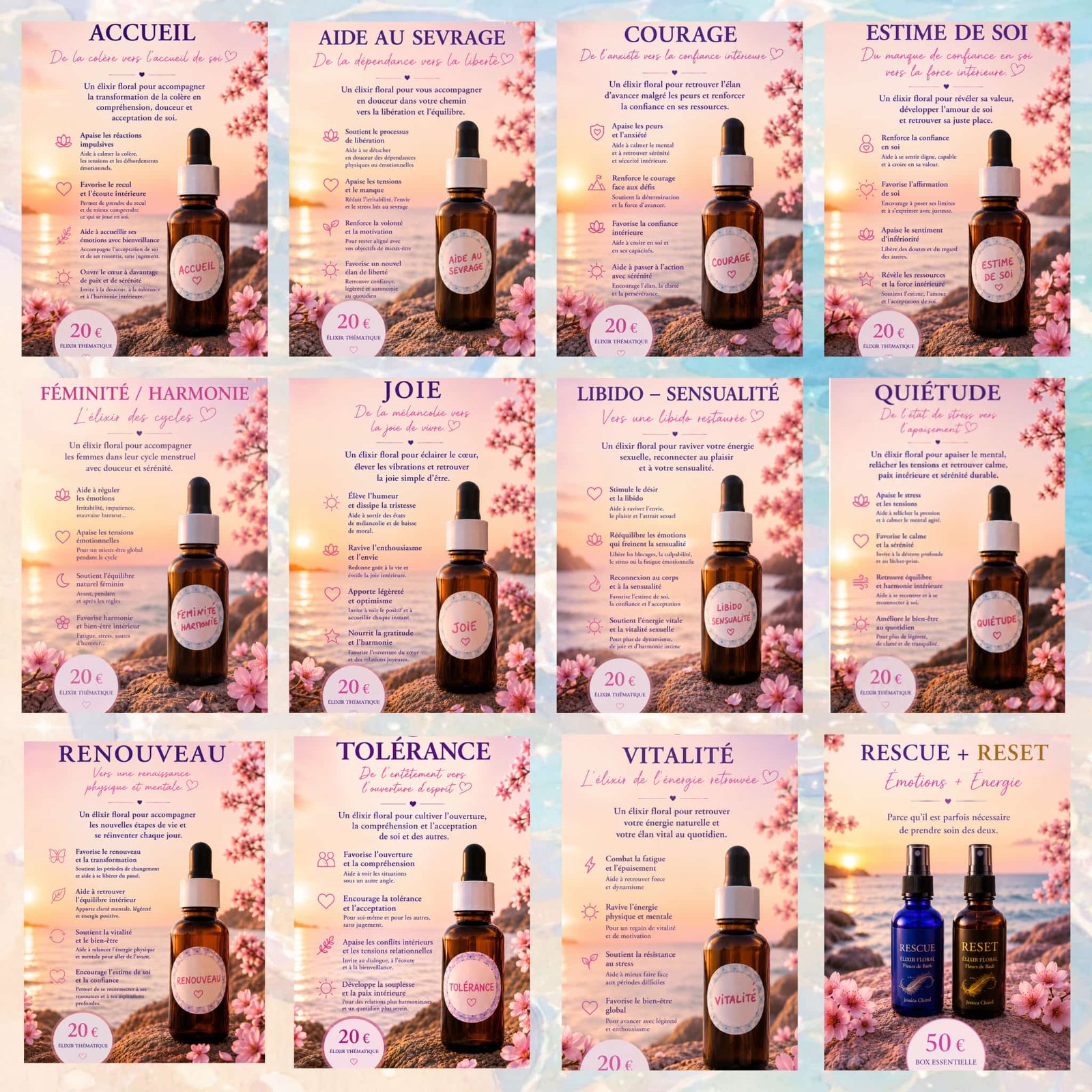 11 Elixirs floraux thématiques pour le quotidien