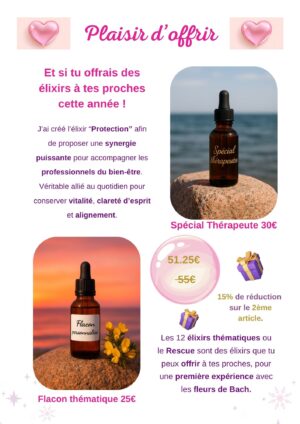 Offre Noel Elixirs 2025 Offre de Noël - Des élixirs floraux à offrir !